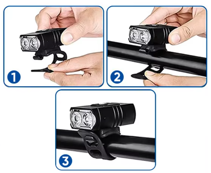 Glowride V30 — USB-C Dual LED Bike Headlight