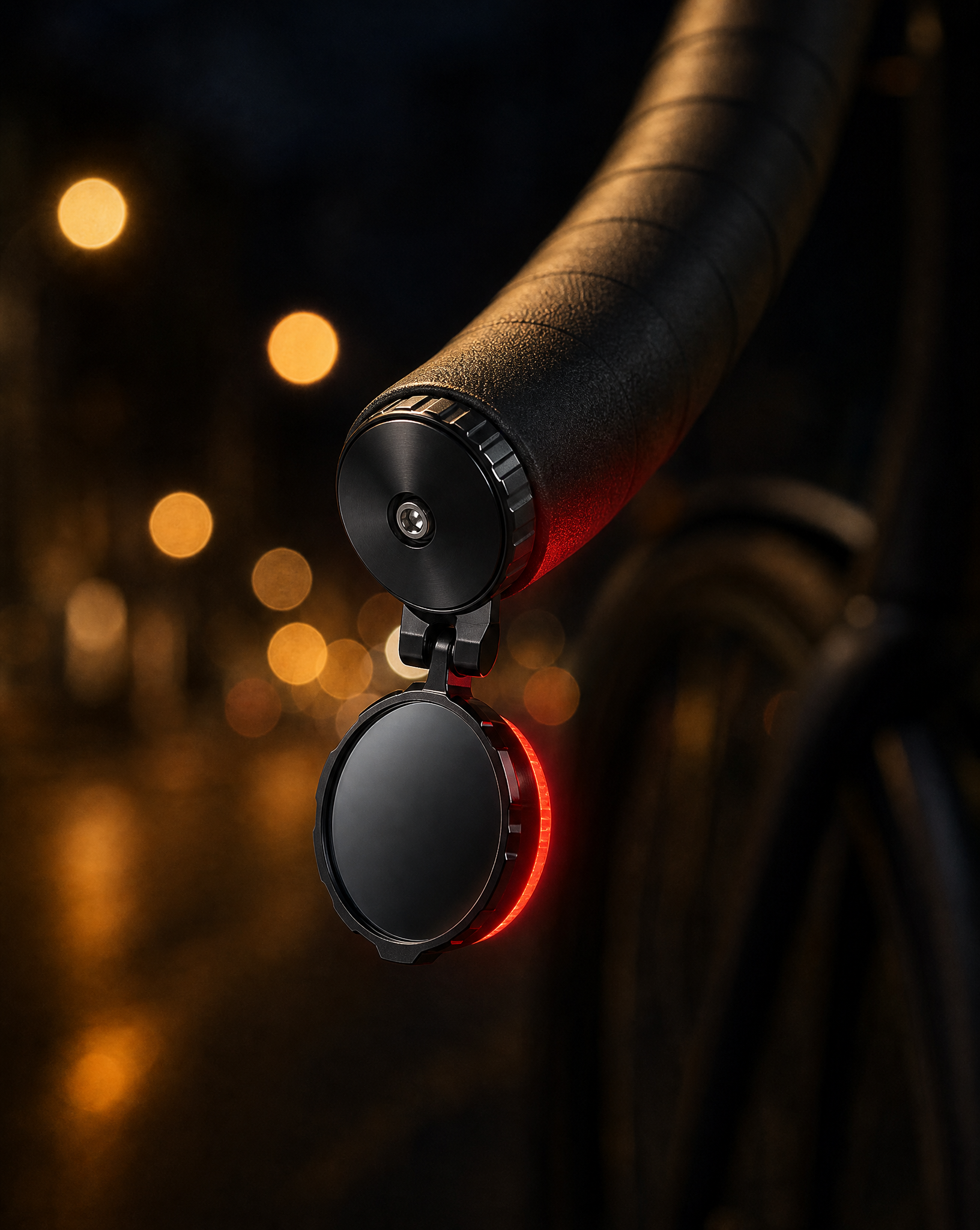 Glowride V20 — Rear-View Mirror with Warning Light
