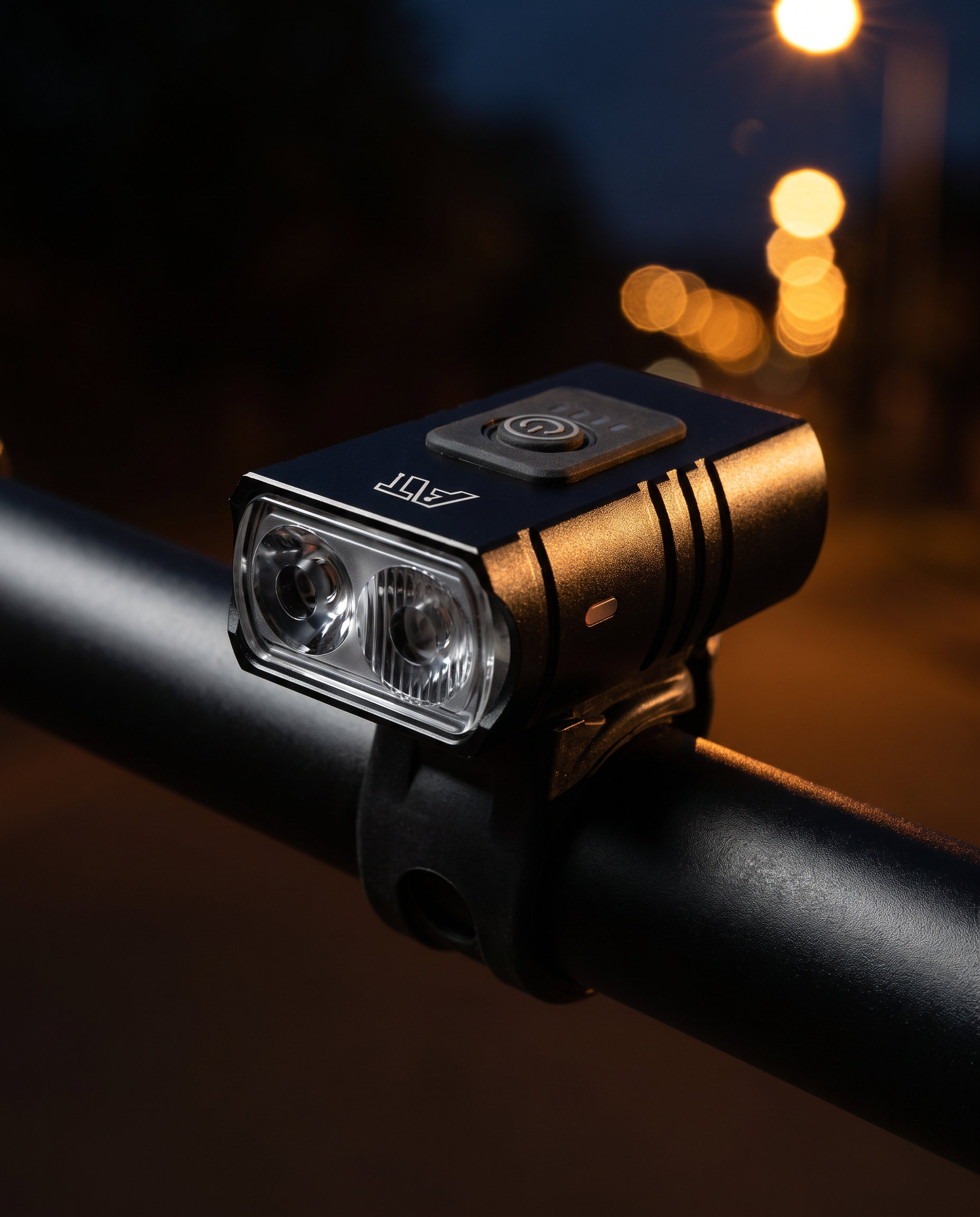 Glowride V30 — USB-C Dual LED Bike Headlight