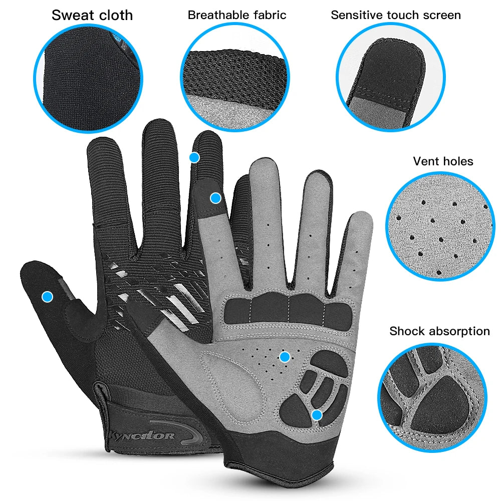 Glowride Padded Touchscreen Cycling Gloves