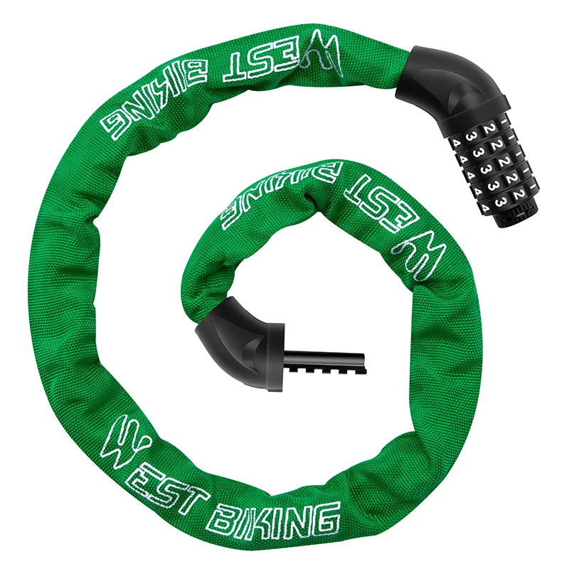 Glowride G10 — 5-Digit Combination Chain Lock