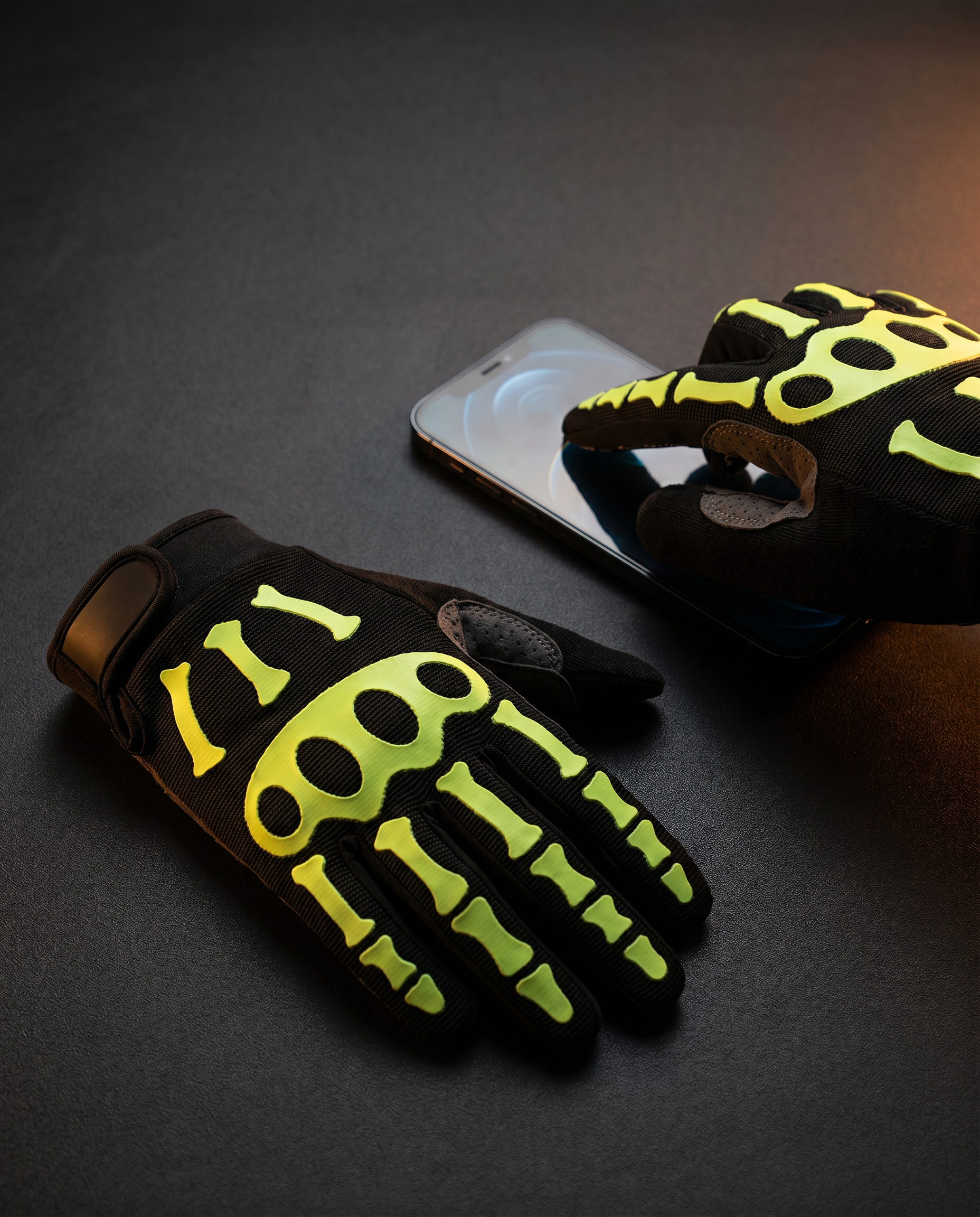 Touchscreen Skeleton Gloves