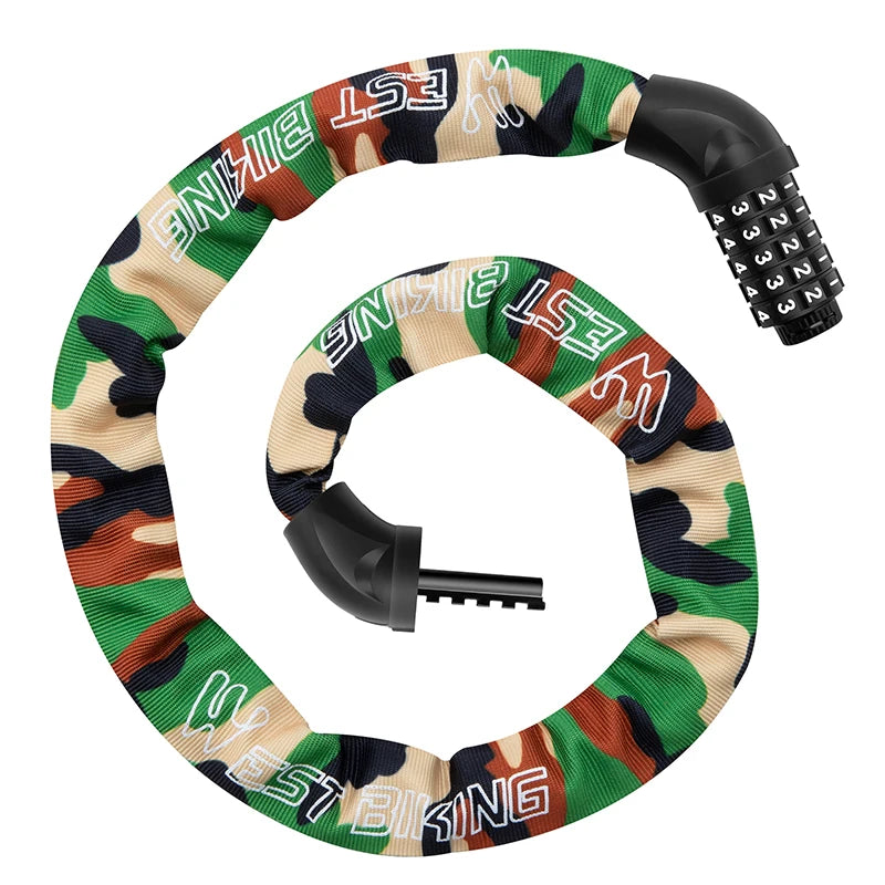 Glowride G10 — 5-Digit Combination Chain Lock